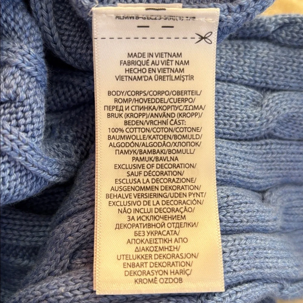 Polo by Ralph Lauren Cable-Knit Cotton V-Neck Sweater - Picture 5 of 9
